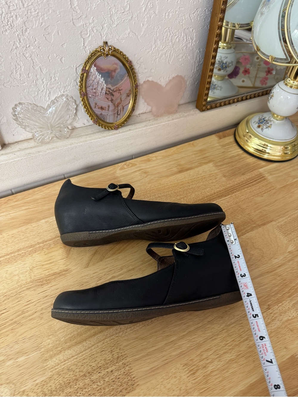 Dansko Black Leather Mary Jane Hidden Wedge Clogs EU 40 Comfort Shoes Y2K Comfy - Picture 4 of 13